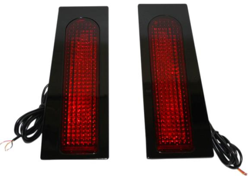 Custom Dynamics - Custom Dynamics Fillerz Saddlebag LED Lights - Red/Black - GEN-FDRS-RED-B
