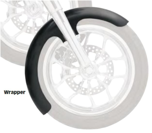 Klock Werks - Klock Werks Tire Hugger Series Front Fender for 21in. Wheel - Wrapper - Chrome - KW05-05-0018