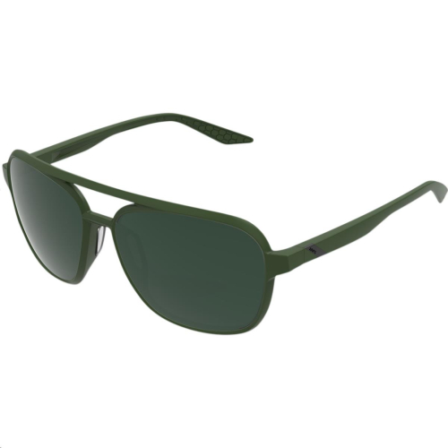 100% - 100% Kasia Aviator Sunglasses - 61042-190-74 - Soft Tact Army Green - OSFA