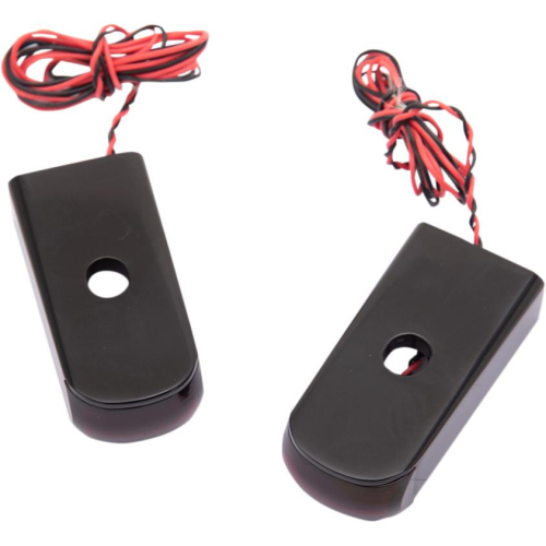 Alloy Art - Alloy Art Strut Mount LED Lights - Red Lens - Anodized Black Finish - SSL-SB-3B