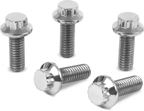 Diamond Engineering - Diamond Engineering 12-Point Polished Stainless Front Brake Rotor Bolt Kit - PB530S