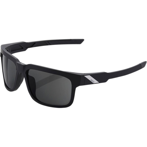 100% - 100% Type-S Sunglasses - 61032-100-57 - Black/Smoke Lens