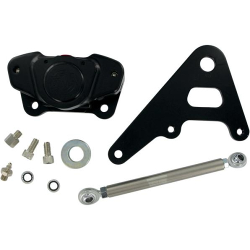 GMA Engineering - GMA Engineering 2-Piston Custom Rear Brake A-Caliper Kit - Classic Black Contrast - GMA-R10B