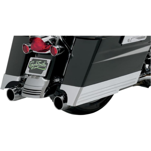 Cyclesmiths - Cyclesmiths Billet 3in. Saddlebag Extentions for Dual Exhaust - Chrome - 200-14