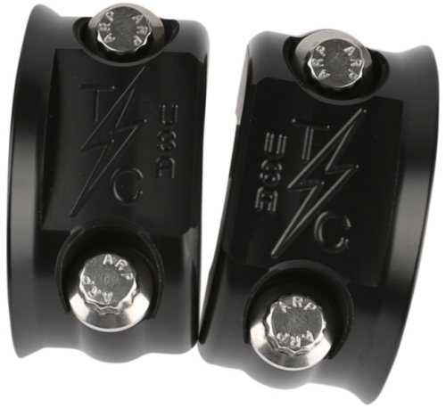 Thrashin Supply Company - Thrashin Supply Company Brake/Clutch Perch Clamp - Black - TSC-2705-1