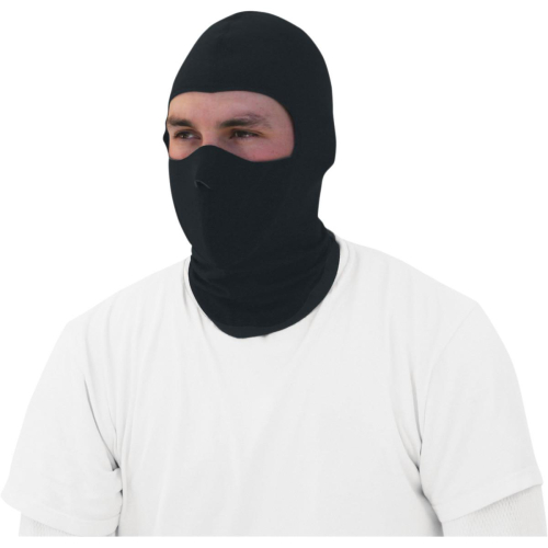 Zan Headgear - Zan Headgear Coolmax Balaclava with Neoprene Face Mask - WBC114NFM - Black - OSFM