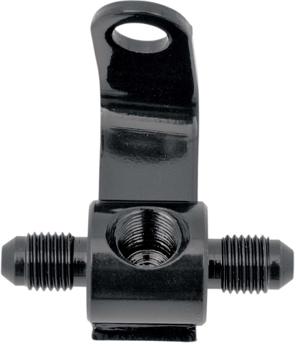 Goodridge - Goodridge Ebony Universal Rear Brake Tee with Mount - 1/8in. NPT Threads - PMCHD-016BK