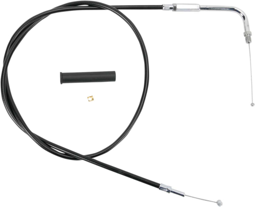 Drag Specialties - Drag Specialties Alternative Length Black Vinyl Throttle Cable - 45 1/2in. - 4331106B