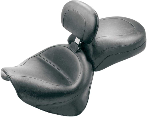 Mustang - Mustang Wide Touring Two-Piece Seat with Driver Backrest - Vintage - 79191