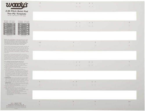 Woodys - Woodys Studding Templates - 286QUIET-TEMP