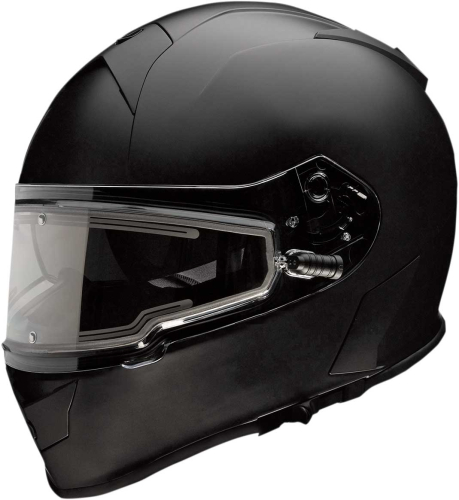 Z1R - Z1R Warrant Solid Snow Helmet with Electric Shield - 0121-1289 - Flat Black - Medium