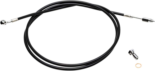 LA Choppers - LA Choppers Hydraulic Clutch Line - Black Vinyl - LA-8049C16B