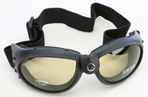 Emgo - Emgo Bandito Goggles - 76-50153 - Black/Smoke Lens