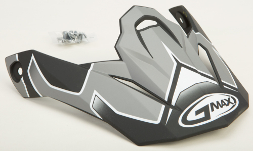 G-Max - G-Max Visor for MX86 Step Helmet - Matte Dark Silver/White - G086018