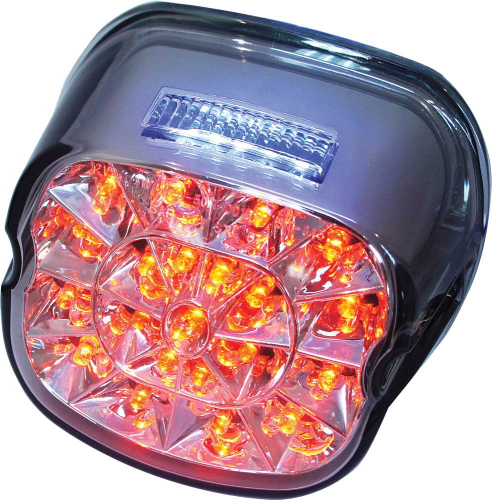 HardDrive - HardDrive Laydown LED Tail Light - Smoked Lens with License Plate Lens Facing Up - L24-0433MLED