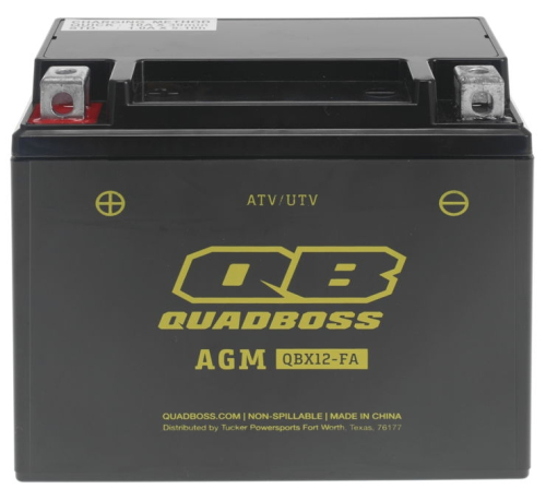 QuadBoss - QuadBoss Maintenance-Free AGM Battery - YTX12-BS - HTX12-FA-QB