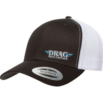 Drag Specialties - Drag Specialties Drag Specialties Hat - 2501-4045 - Black/White - OSFM