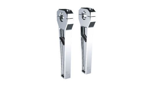 Todds Cycle - Todds Cycle 1-1/8in. Handlebar Riser Kit - 8in. Rise - Chrome - TD-R21-08