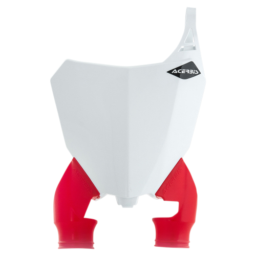 Acerbis - Acerbis Raptor Front Number Plate - White/Red - 2630771030