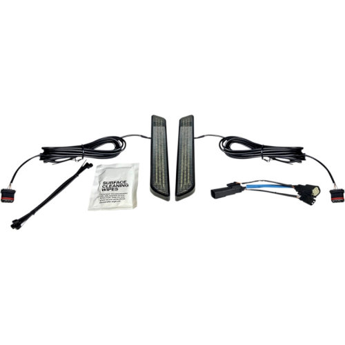 Custom Dynamics - Custom Dynamics LED Front Fork Lightz - Smoke Lens/Black Finish - CD-FORK-SS6-SB