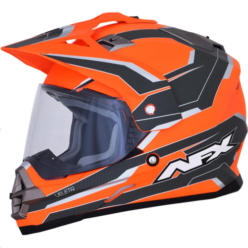 AFX - AFX FX-39 Dual Sport Series 2 Multis Helmet - 0110-5876 - Matte Orange/Carbon - Small