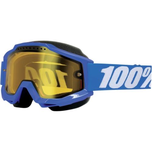 100% - 100% Accuri Reflex Snow Goggles - 50203-002-02 - Reflex Blue / Yellow Lens - OSFM