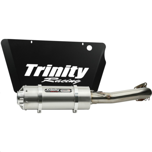 Trinity Racing - Trinity Racing Stage 5 Single Exhaust System - Brushed - TR-4171F