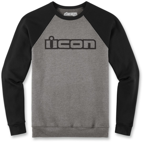 Icon - Icon OG Crewneck Shirt - XF-2-3050-4058 - Gray/Black - X-Large