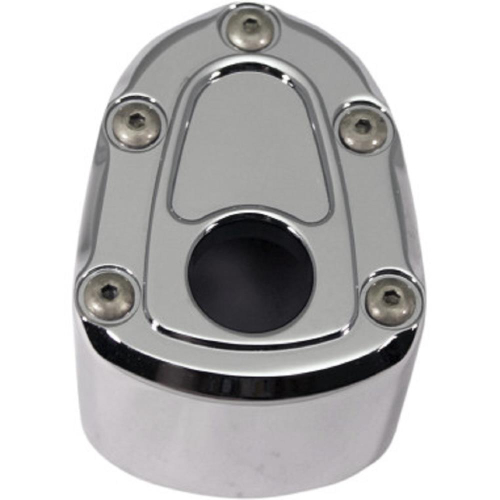 Carl Brouhard Designs - Carl Brouhard Designs Ignition Switch Cover - Bomber Series - Chrome - ICBS04C