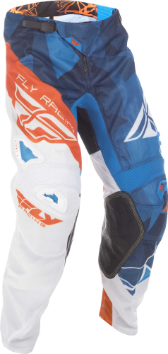 Fly Racing - Fly Racing Kinetic Mesh Pants - 371-33136 - Crux Blue/White/Orange - 36