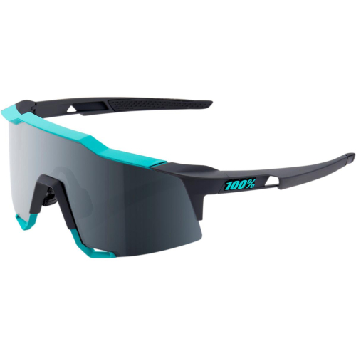100% - 100% Speedcraft Sunglasses - 61001-256-61 - Green/Gray / Black Mirror Lens - OSFM