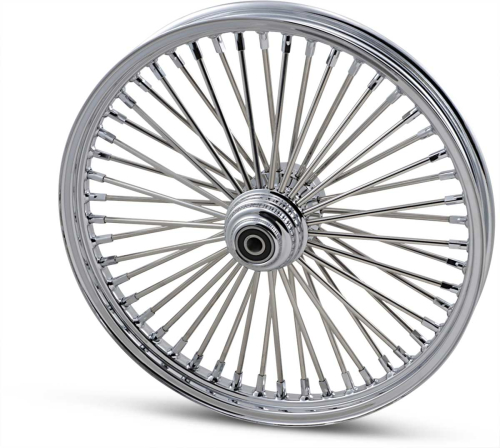 Drag Specialties - Drag Specialties Fat Daddy 50 Spoke Radially Laced Front Wheel - 21x2.15 (Single Disc) - 0203-0255