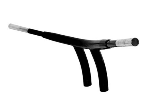 Drag Specialties - Drag Specialties 1-1/2in. T-Bar Super Radius Handlebar for Yamaha Raider - Gloss Black - 0601-1582