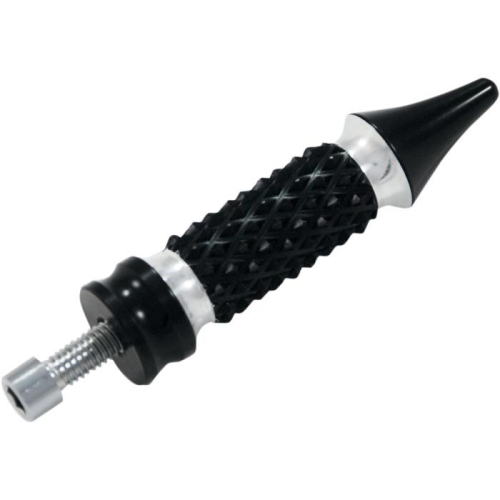 Eddie Trotta Designs - Eddie Trotta Designs Cross Cut Shifter Peg - Black Anodized - TC-558B
