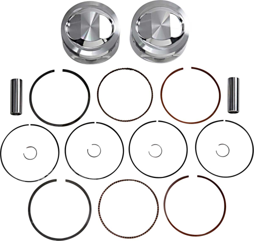 J.E. Pistons - J.E. Pistons Round Piston Kit - 2.00mm Oversize to 94.00mm, 11.5:1 Compression - 157598