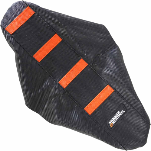 Moose Racing - Moose Racing Ribbed Seat Cover - Black/Orange Ribbed - KTM5009-336RT