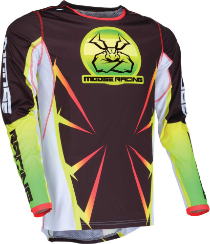 Moose Racing - Moose Racing Agroid Jersey - 2910-7921 - Black/Yellow/White - 2XL