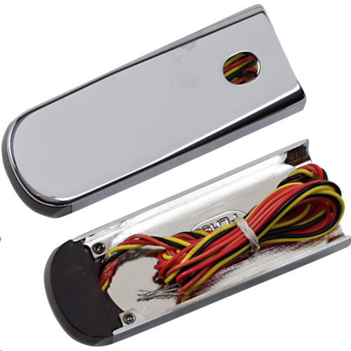 Alloy Art - Alloy Art Strut Mount LED Lights - Red Lens - Raw Finish - SSL-BR-3C