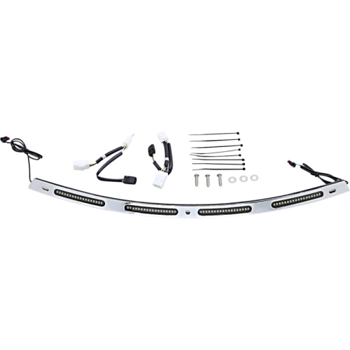 Custom Dynamics - Custom Dynamics Dynamic LED Windshield Trim with Sequential Turn Signals - Chrome - CD-WTSEQ-AW-C