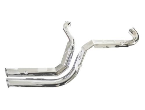 LA Choppers - LA Choppers Fusion Exhaust System - Chrome with Chrome Heat Shields - LAF10200