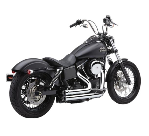 Cobra - Cobra Speedster Exhaust with PowerPort and RacePro Tip - Chrome with Black Tips - 6788