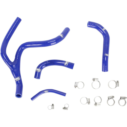 Moose Racing - Moose Racing Radiator Hose/Clamp Kit  - Blue (Y-Piece) - 1902-0984