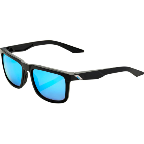 100% - 100% Blake Sunglasses - 61029-019-75 - Black/Blue Lens