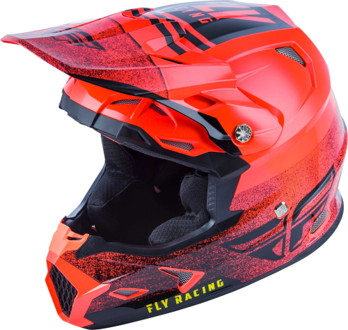Fly Racing - Fly Racing Toxin MIPS Embargo Youth Helmet - 73-8538-1 - Neon Red/Black - Small