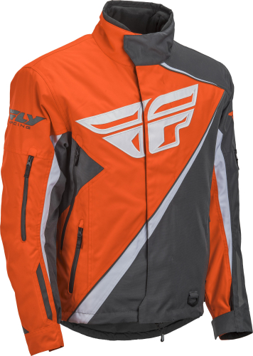Fly Racing - Fly Racing SNX Pro Youth Jacket - 470-4088SYM - Orange/Gray - Medium
