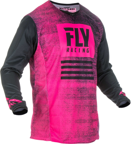 Fly Racing - Fly Racing Kinetic Noiz Jersey - 372-5282X - Neon Pink/Black - 2XL