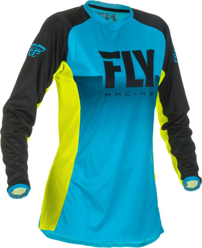 Fly Racing - Fly Racing Lite Womens Jersey - 372-621M - Blue/Hi-Vis - Medium
