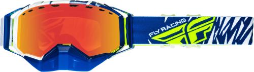 Fly Racing - Fly Racing Zone Snow Goggles - 37-5022 - Blue/White/Hi-Vis - OSFM