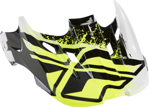 Fly Racing - Fly Racing Visor for Kinetic Burnish Helmets - Black/White - 73-47941