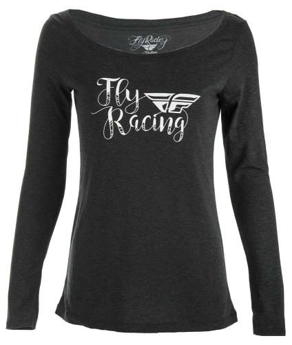Fly Racing - Fly Racing Nomad Long Sleeve Womens T-Shirt  - 356-4030L - Black - Large